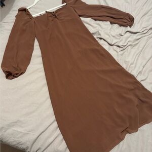 Aritzia Wilfred Dress - Jacqueline - Epicurean Brown, Size 2